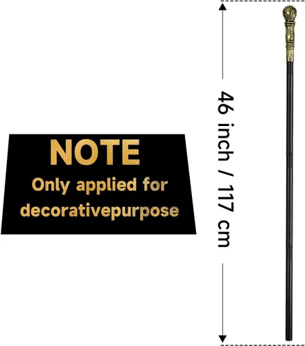 Vista 6 de Bastón de oro antiguo decorativo de caña de plata Prop disfraz de cetro Colsplay disfraz bastón Dorado antiguo