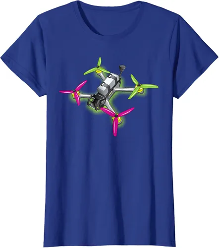 Vista 57 de Freestyle FPV Racing Drone Pilot Acro Quadcopter - Camiseta de sandía, Negro, S
