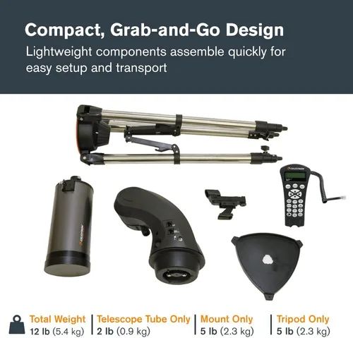 Vista 5 de Telescopio computarizado Celestron modelo NexStar 130 SLT