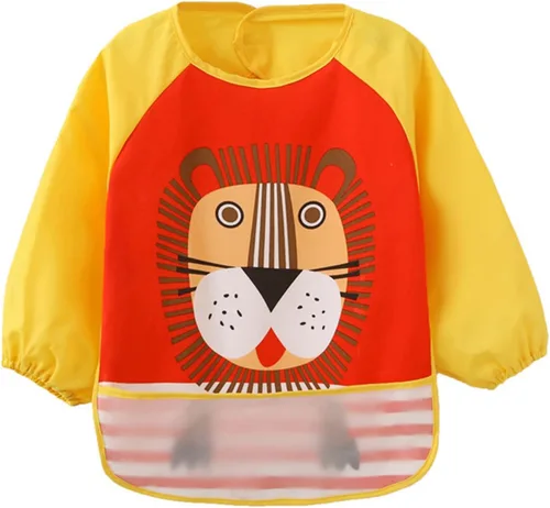 Vista 11 de JNINTH Baberos impermeables y lavables para comer y jugar delantal (6-36 meses)