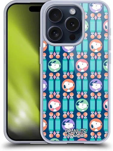 Vista 136 de Head Case Designs Snoopy Deco Dreams - Funda de gel suave con licencia oficial de Peanuts Blue Pattern compatible con Apple iPhone 7 Plus/iPhone 8