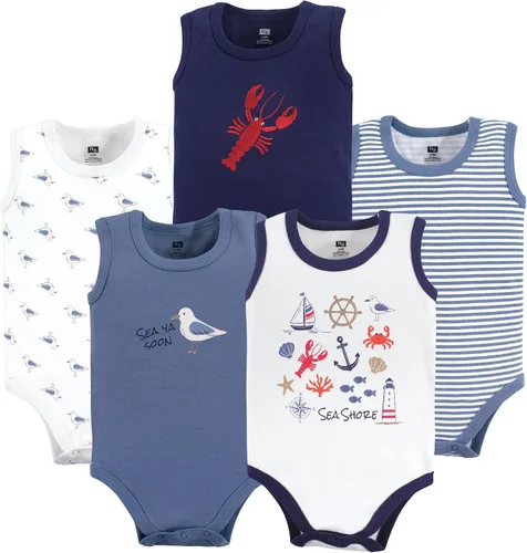 Vista 31 de Hudson Baby Mamelucos sin mangas unisex de algodón para bebé Béisbol