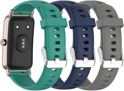 Vista 20 de Senter Banda de liberación rápida de silicona suave de 0.630 in para Huawei Watch Fit Mini Smart Watch