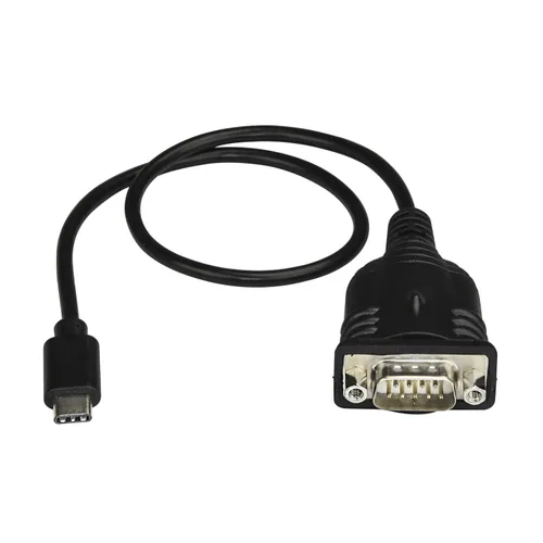Vista 2 de StarTech ICUSB232C - Cable adaptador USB-C a serie, Windows/Mac/Linux Cable serie USB-C para PLC, cable convertidor USB-C a RS232 (DB9), 16