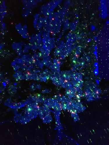 Vista 5 de LedMall láser con luces rojas y verdes y led azul con control remoto y luces de Navidad, para jardín y paisaje