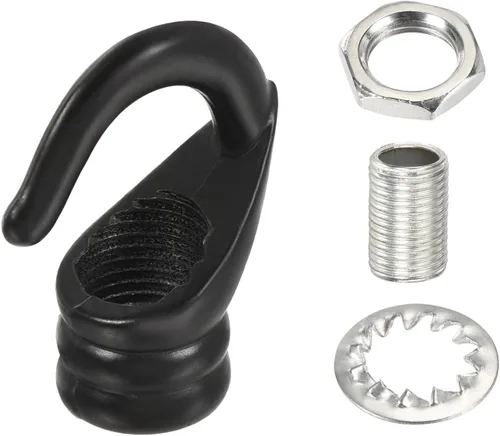 Vista 6 de YOKIVE 2 ganchos de techo de aleación M10, colgador de accesorios colgantes galvanizados Lámpara de araña colgante, ideal para el hogar