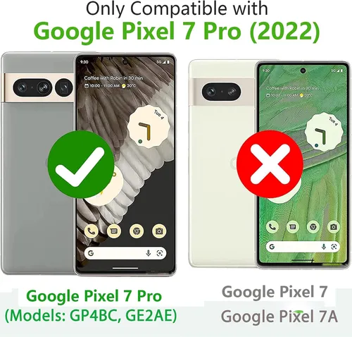 Vista 2 de Funda para Pixel 7 Pro a prueba de golpes, a prueba de polvo y caídas, protección de cuerpo completo de 3 capas [sin protector de pantalla] Funda