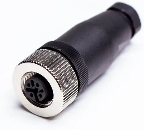 Vista 14 de Elecbee Conector de cable M12 Circular Impermeable Enchufe de Aviación Terminación de Tornillo Instalable en Campo Desapantallamiento Recto