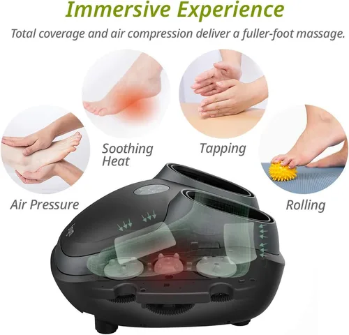 Vista 3 de Mynt Tapping Masajeador de pie - Terapia de pie 3D absorbente para tobillo, talón, arco y dedos Ajustes personalizados, construcción duradera.