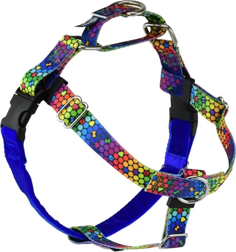 Vista 25 de 2 Hounds Design Freedom - Arnés para perro sin tirones, arnés ajustable y correa, fácil de caminar y control cómodo, se adapta a perros pequeños