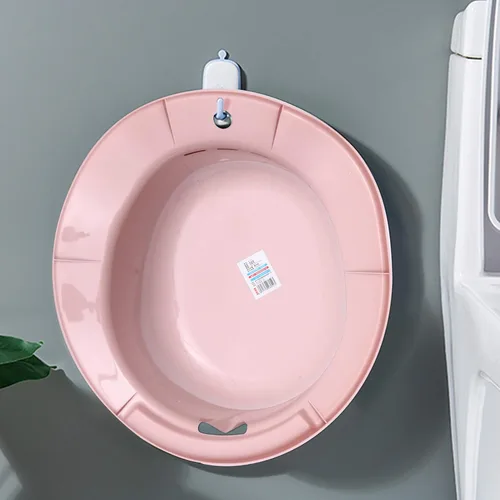 Vista 6 de Bidé portátil Sitz 1Pc Sitz Bath para inodoro para cuidado posparto Baño de asiento Cuenca de cuidado posoperatorio para mujeres embarazadas