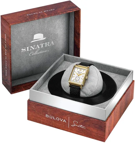 Vista 5 de Bulova Frank Sinatra My Way - Reloj con correa de cuero para hombre