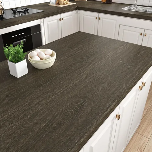 Vista 9 de Westick Papel tapiz, textura de madera oscura, negro, autoadhesivo, vinilo impermeable, para encimeras, armarios, cajones de mesa, 12 x 78 pulgadas