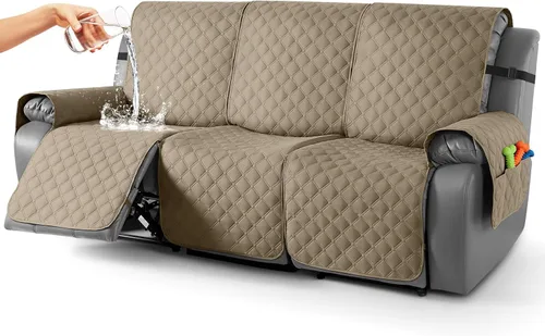 Vista 27 de TAOCOCO Fundas reclinables 100% impermeables, con correas para las piernas, funda de sofá reclinable reversible para silla reclinable, protector
