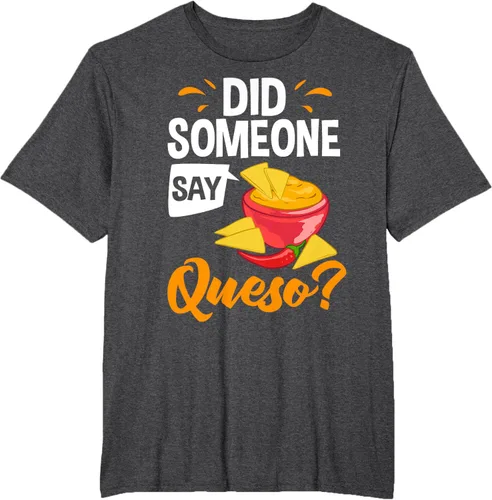 Vista 18 de Queso Dip Camiseta Chile con Queso Salsa Mexican Chips Chile con Queso, Negro