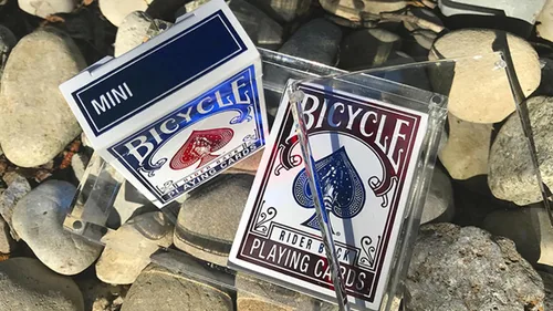 Vista 4 de Murphy's Magic Supplies, Inc. Bicycle Rider Back Mini edición limitada (paquete de 2 con pliegues de aluminio en estuche de quilates) por US Playing