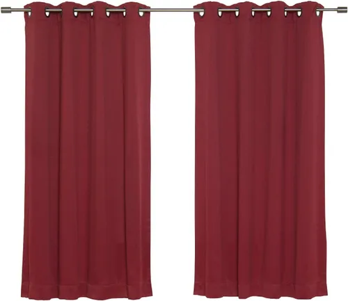 Vista 45 de Best Home Fashion Cortinas opacas aisladas térmicamente - Parte superior del ojal de bronce antiguo - 52" de ancho x 84" Largo - (Juego de 2 Paneles)