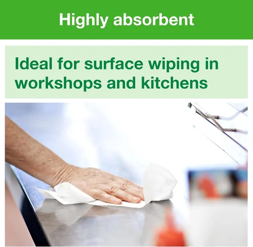 Vista 6 de Tork Centerfeed - Limpiaparabrisas de papel blanco M2, alta absorción, 6 x 1000 hojas, 120133