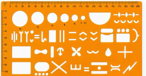 Vista 7 de Gotical NATO Military Map Reading Templates: Flexible Plastic Soldier Outdoor Map Reading (Pack of 1 - NATO Standard Graph)