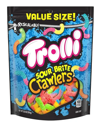Vista 5 de Trolli Sour Brite Octopus (5 libras) y Sour Brite Crawlers Gummy Candy (28.8 oz)