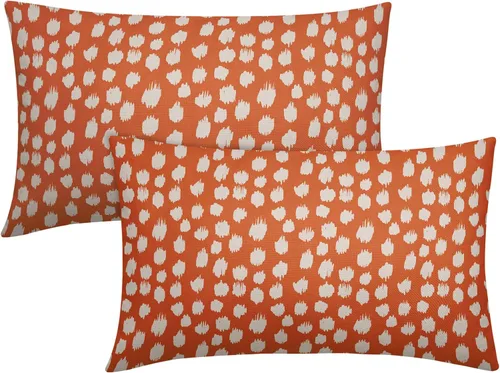 Vista 18 de Sweetshow Juego de 2 fundas de almohada de 16 x 16 pulgadas, diseño bohemio, con diseño de lunares, moderno y moderno, para exteriores, decorativas
