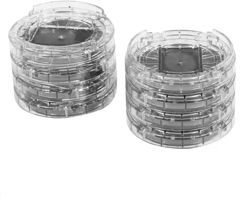 Vista 4 de Elevadores de plástico resistentes para cama y muebles, paquete de 8, elevadores ajustables para sofá, mesa, escritorio, sillas