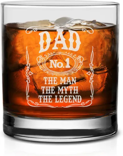Vista 2 de Dad The Man The Myth The Legend - Vaso de whisky número uno para papá