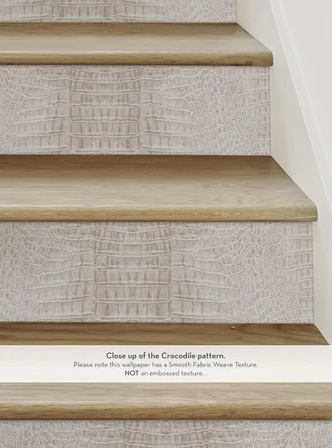 Vista 4 de Tiras elevadoras de escalera de cocodrilo (beige, paquete de 6, 48 pulgadas de ancho x 6 pulgadas de alto)