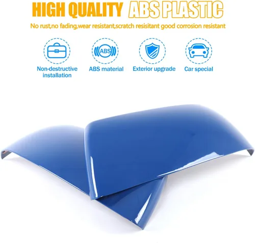 Vista 8 de Adhesivo ABS para cubierta de espejo retrovisor lateral exterior compatible con Toyota Tundra 2007-2021 Crew Max Sequoia 2008-2020 Accesorios