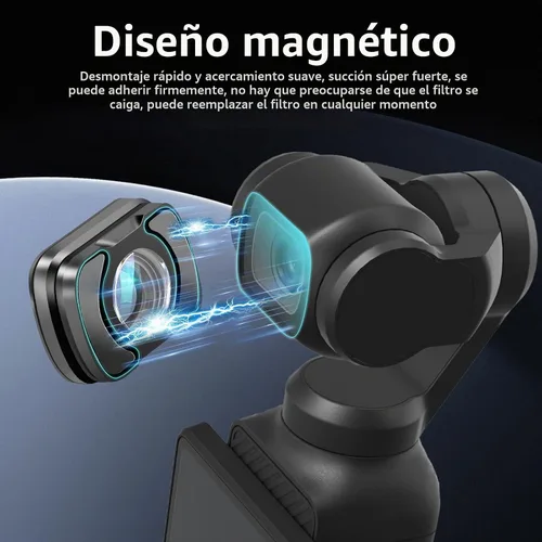 Vista 6 de REYGEAK Lente gran angular OSMO Pocket 3, lente gran angular multicapa para DJI Pocket 3 Accesorios Protección Acción Cámara Lente