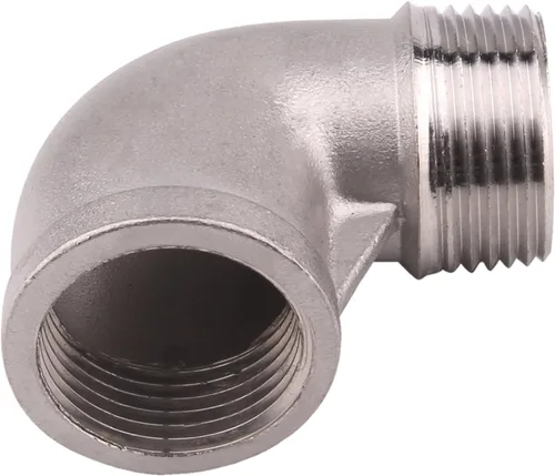 Vista 7 de Codo de calle 90 grados, rosca macho x hembra NPT de 1 pulgada SUS304