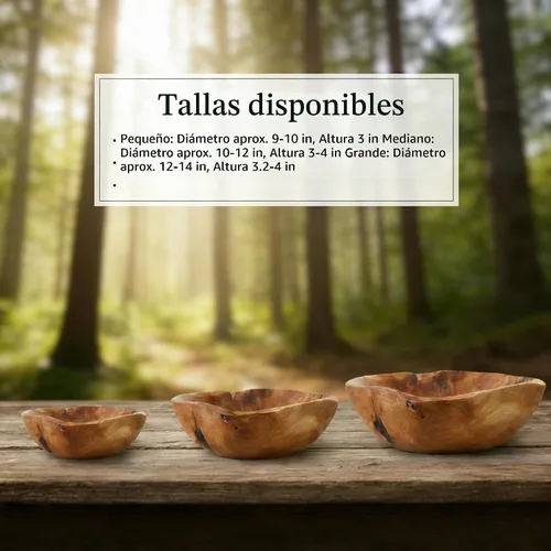 Vista 6 de Cuenco de madera (12 a 14 pulgadas), cuencos de raíz naturales hechos a mano, cuencos de ensalada de frutas, cuencos de madera creativos, cada pieza