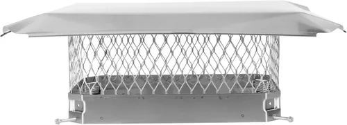Vista 9 de Draft King CBO913 - Tapón de chimenea de acero galvanizado negro con perno, 9 x 13 pulgadas