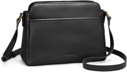 Vista 11 de befen Bolso cruzado antirrobo para mujeres de cuero genuino, bolsos pequeños de hombro cruzados con ranuras para tarjetas RFID