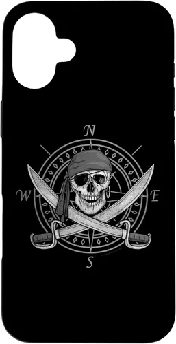 Vista 23 de Pirate Skull and Cutlasses Compass Distressed Case for iPhone 17
