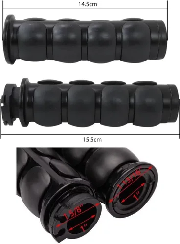 Vista 3 de Empuñaduras de manillar de motocicleta de 1 pulgada para Yamaha Chopper Road Star V Star XVS