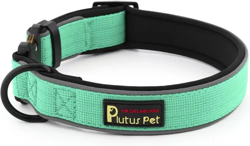 Vista 7 de Collar táctico para perro Plutus Pet, reflectante, collar de perro resistente ajustable, suave acolchado y cómodo, para perros pequeños, medianos
