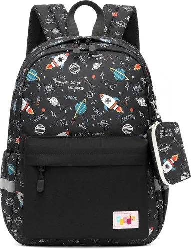 Vista 9 de mygreen Mochila para niños pequeños, mochila para niños y niñas con correa para el pecho Coches Coloridos Azul Claro