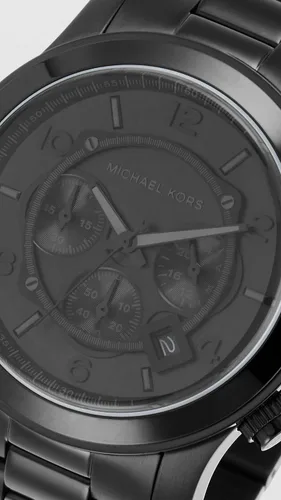Vista 5 de Michael Kors Runway - Reloj cronógrafo de acero inoxidable para hombre con correa de acero o silicona