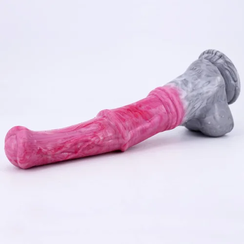 Vista 9 de Consolador de caballo realista de silicona, consolador anal monstruo de 12 pulgadas de largo y grueso, juguete sexual anal con ventosa, juguete