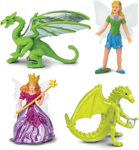 Vista 3 de Safari Ltd. Figuras de Super Toob de hadas y dragones, figuras detalladas de plástico en miniatura, juego de juguetes de fantasía para niños, niñas