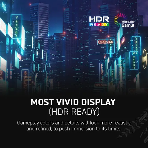 Vista 5 de msi MAG 244C - Monitor para juegos de 24 pulgadas, 1920 x 1080 (FHD), 180Hz, AMD FreeSync, HDMI, DisplayPort, VESA, inclinación, altura ajustable