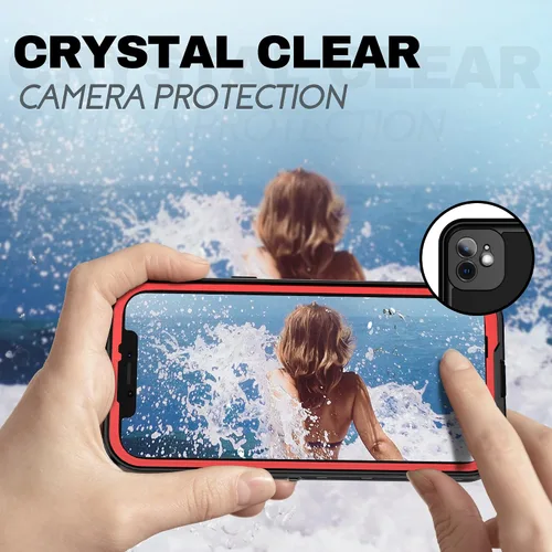 Vista 6 de BEASTEK TRE - Funda impermeable para Apple iPhone 12, a prueba de golpes, con certificación IP68, con protector de pantalla integrado, funda