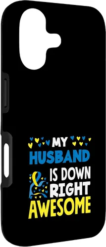Vista 3 de My Husband is Down Right Awesome Down Syndrome Awareness Case for iPhone 17