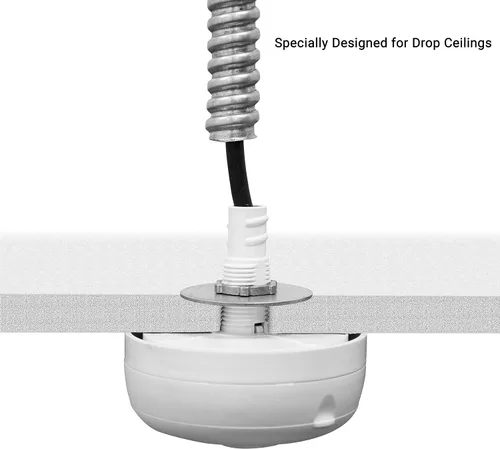 Vista 5 de Enerlites Sensor de techo PIR MPC-52V, sensor de ocupación de techo, sensor de luz de techo, sensor de ocupación, grado comercial FOV de 360 grados
