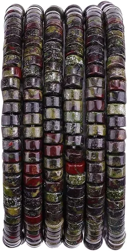 Vista 45 de BEADIA Cuentas Espaciadoras de Jade Natural Africano Planas Redondas Sueltas para Hacer Joyas con Abalorios 3mmx2mm 38cm