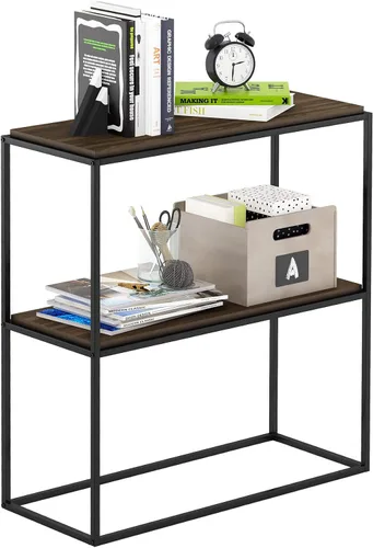 Vista 95 de Furinno Turn-N-Tube - Estantes de almacenamiento, estante para libros de 3 niveles, estante esquinero, estantes abiertos sin herramientas