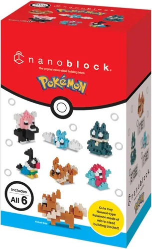Vista 7 de nanoblock - Pokémon - Tipo Normal Set 1 (Juego Completo Caja Ciega), Kit de Construcción de la Serie Mininano