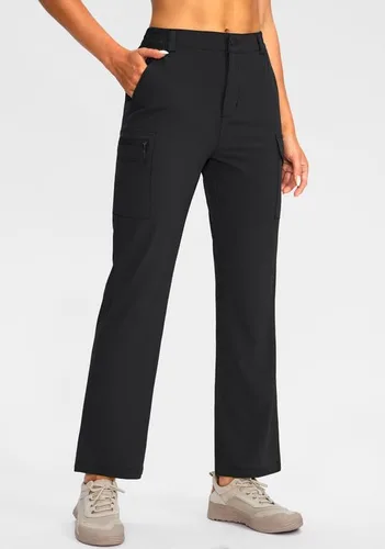 Vista 2 de Pudolla Women's Hiking Pants with Pockets Boot Cut Lightweight Cargo Travel Camping Golf Pants for All Seasons