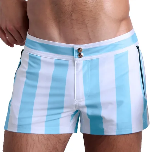 Vista 12 de Bang Men's Swimwear - Beach Shorts - Stretchy Quick-Dry All-Use Premium Swimsuit Trunk Square Cut